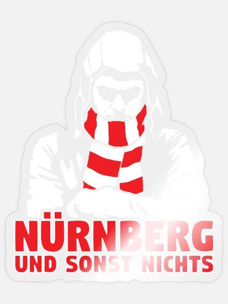 Nürnberg und sonst nichts - Sticker Größe S (10 x 10 cm) - Transparent glänzend