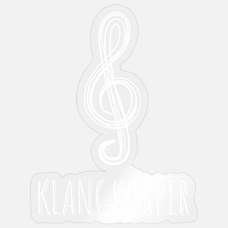 Klangkörper - Dirigent - Chor - Sängerin Sticker Größe S (10 x 10 cm)