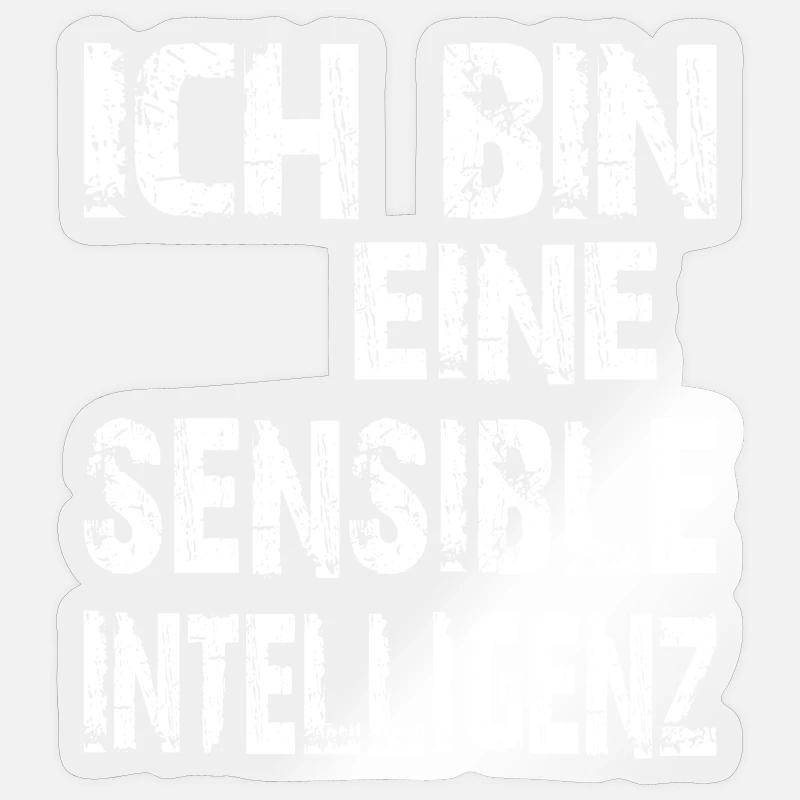 AI Saying I'm a Sensitive Intelligence Sticker size S (10 x 10 cm)