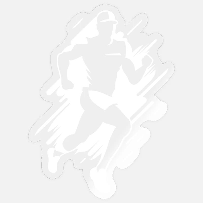 Graphique de jogging Sticker taille S (10 x 10 cm)