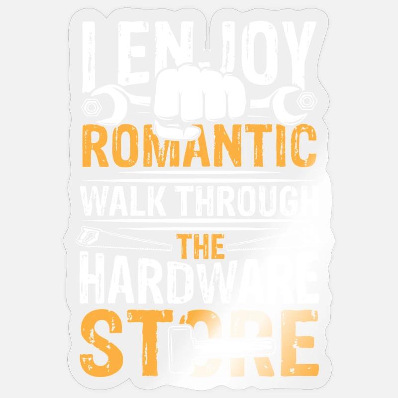 Romantic walk through hardware store Sticker Größe S (10 x 10 cm)