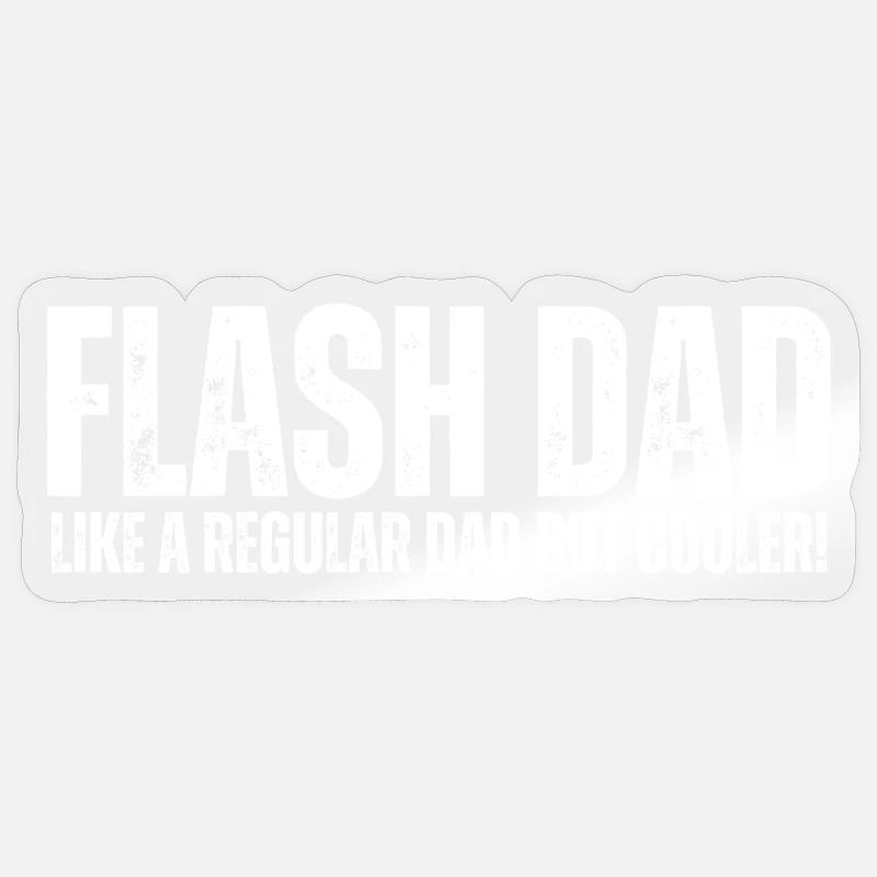 Bloc Flash Papa Boulderer - Sticker taille S (10 x 10 cm) - brillant transparent