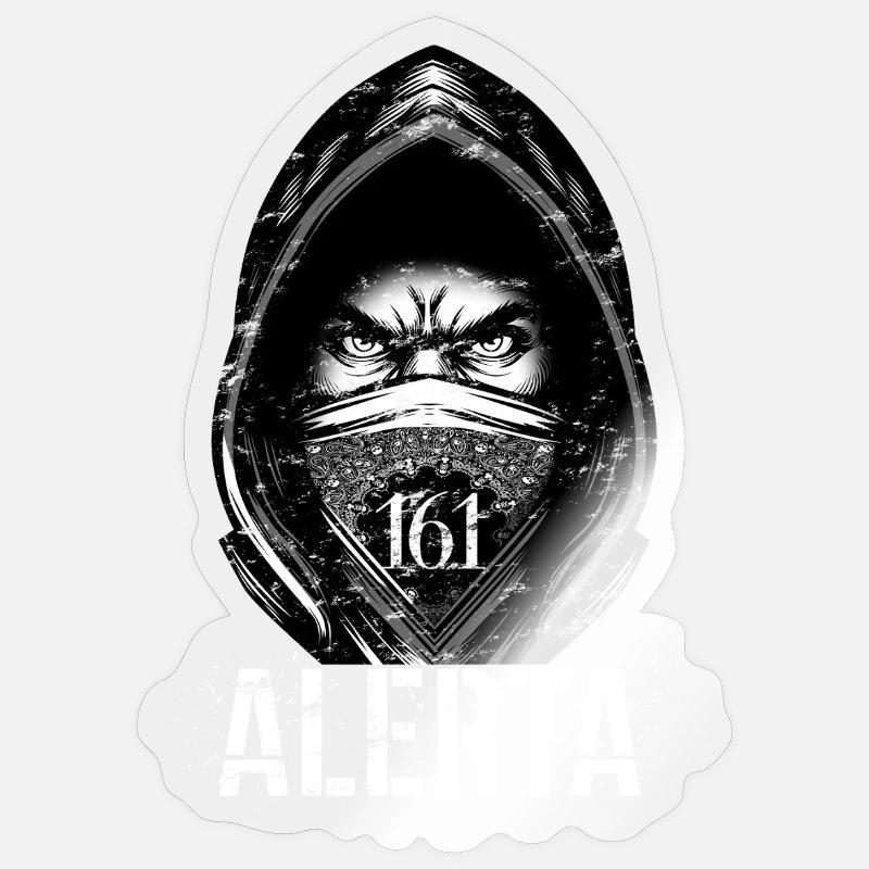 Alerta 161 | Activist statement - Sticker size S (10 x 10 cm) - transparent glossy