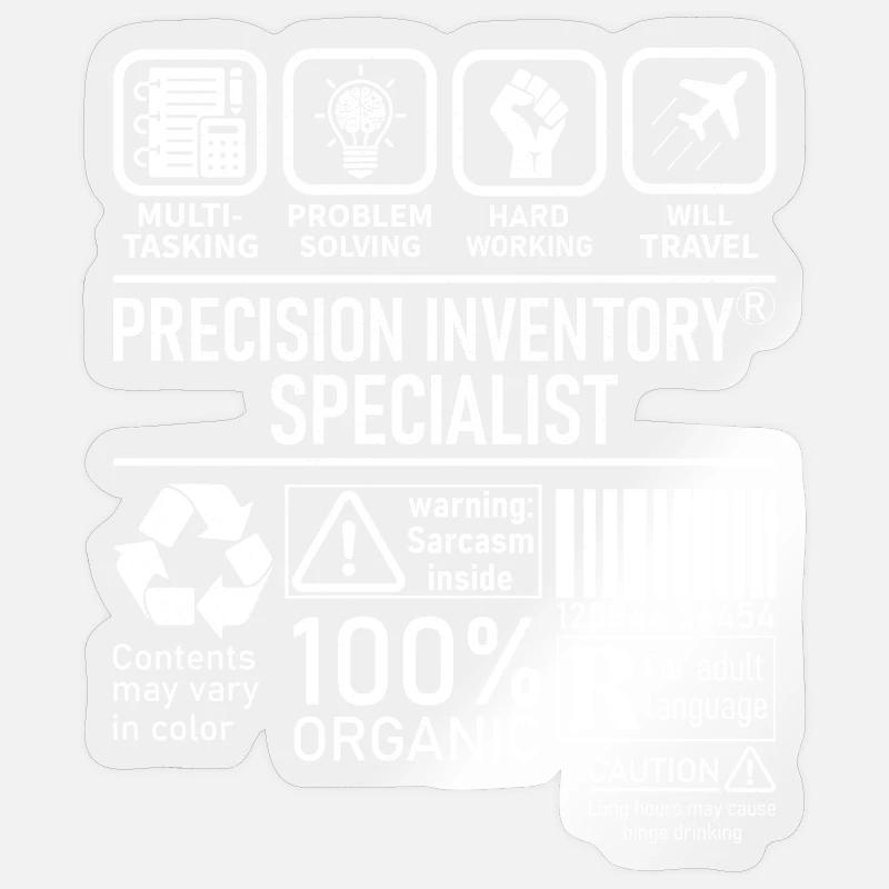 Precision Inventory Specialist multi tasking Sticker size S (10 x 10 cm)