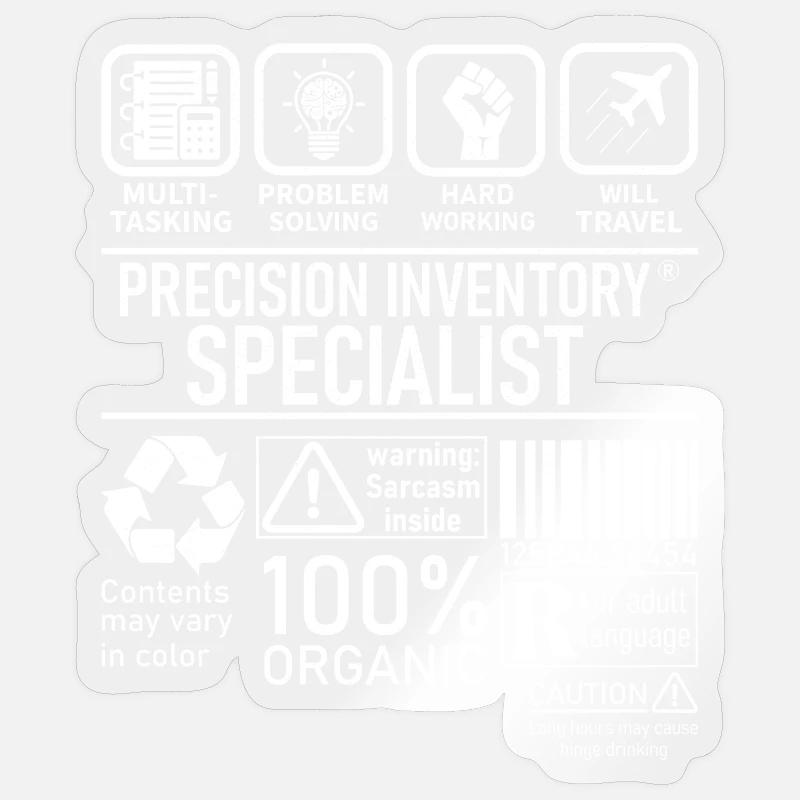 Precision Inventory Specialist multi tasking Sticker size S (10 x 10 cm)