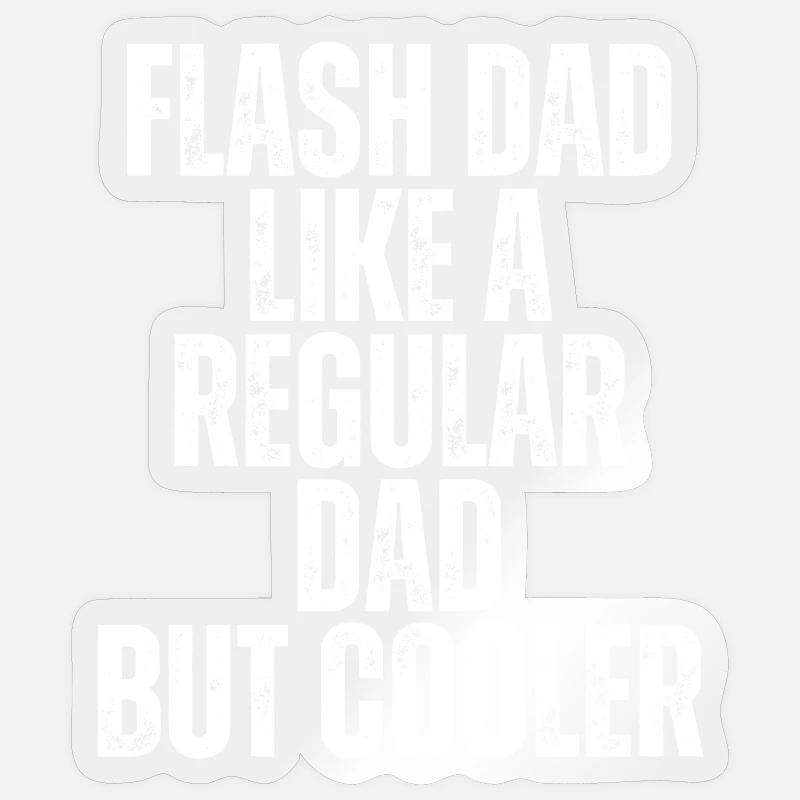 Bloc Flash Papa Boulderer - Sticker taille S (10 x 10 cm) - brillant transparent