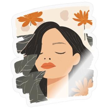 Relax Meditation Selfcare Me-Time - Sticker Größe S (10 x 10 cm) - Transparent glänzend - Vorne