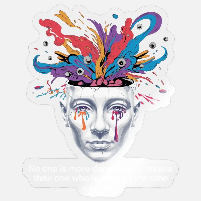 Mind Unleashed | Watts Psychedelic Insight Sticker size S (10 x 10 cm)