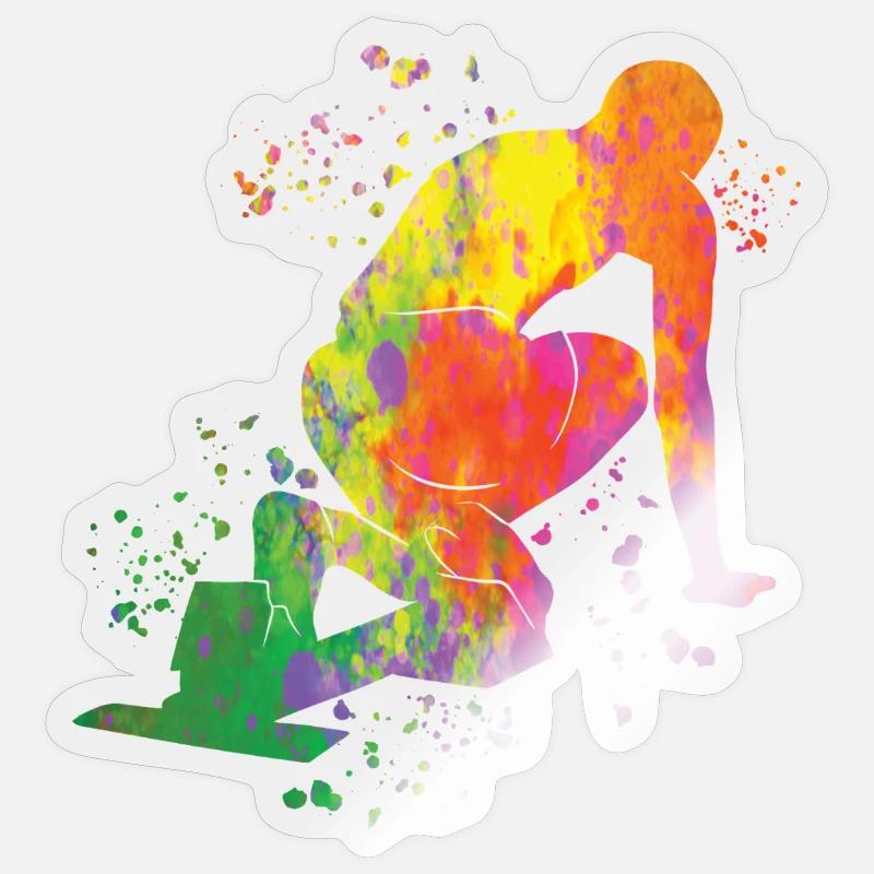 Sprinter Colorsplash Sprintender Sprint Sticker size S (10 x 10 cm)