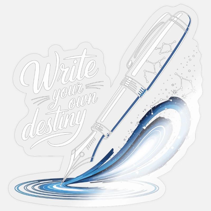 Schreib dein eigenes Schicksal Sticker Größe S (10 x 10 cm)