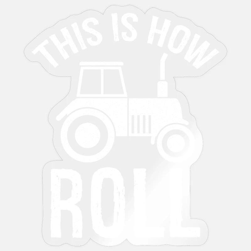 this is how roll - Sticker Größe S (10 x 10 cm) - Transparent glänzend