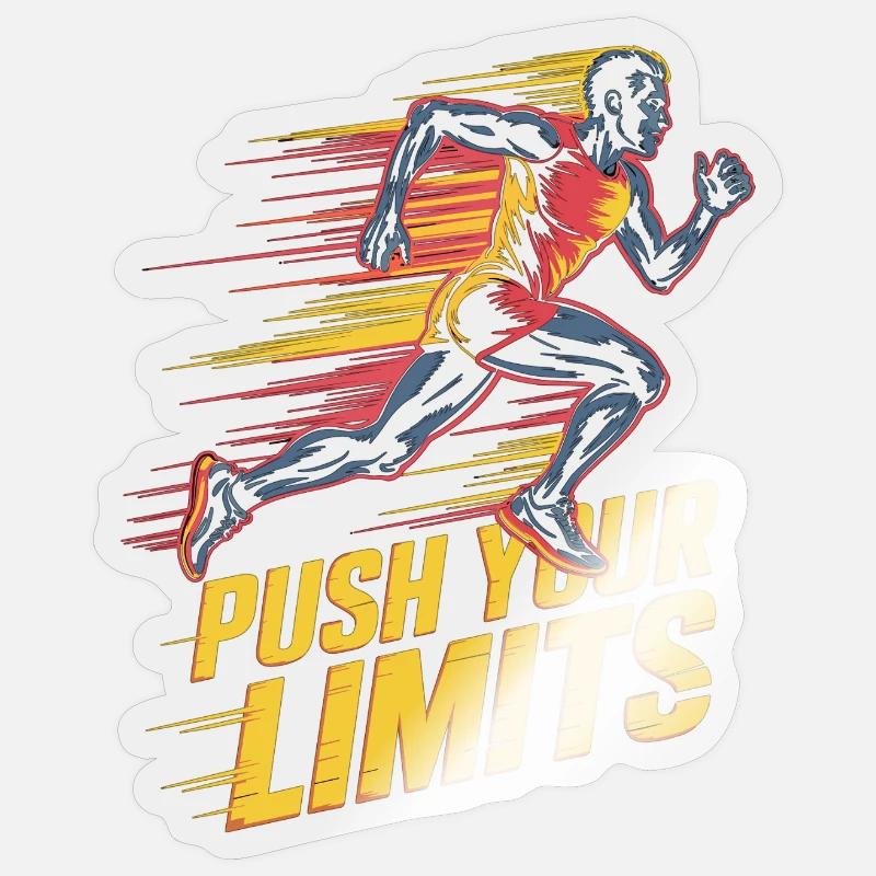 Pushing Your Limits Sticker size S (10 x 10 cm)