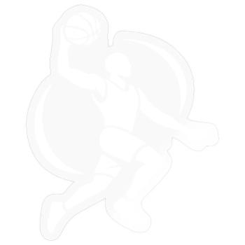 Basketballspieler - Sticker Größe S (10 x 10 cm) - Transparent glänzend - Vorne