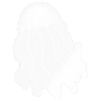 Jellyfish - Sticker size S (10 x 10 cm) - transparent glossy - Front