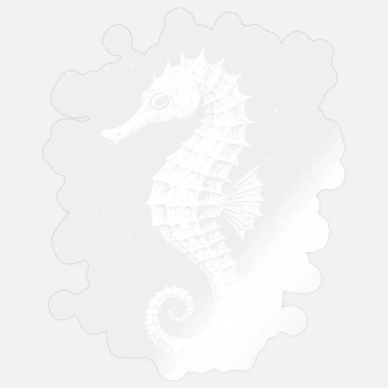 Hippocampe Sticker taille S (10 x 10 cm)