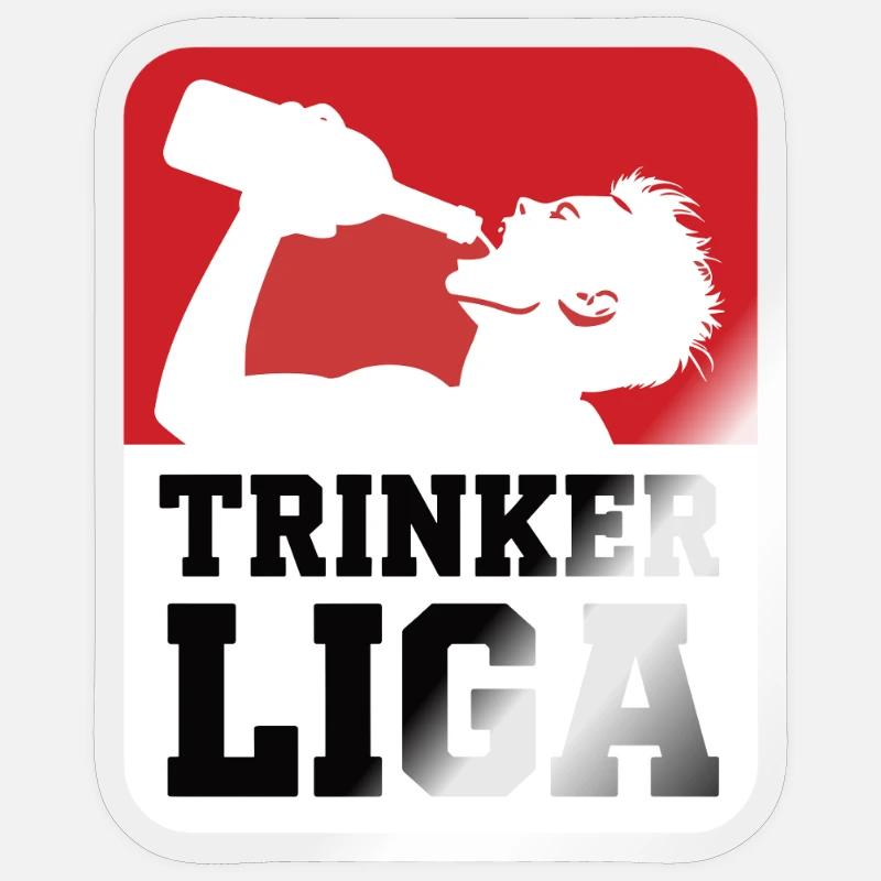 Trinker LIGA - Sticker Größe S (10 x 10 cm) - Transparent glänzend
