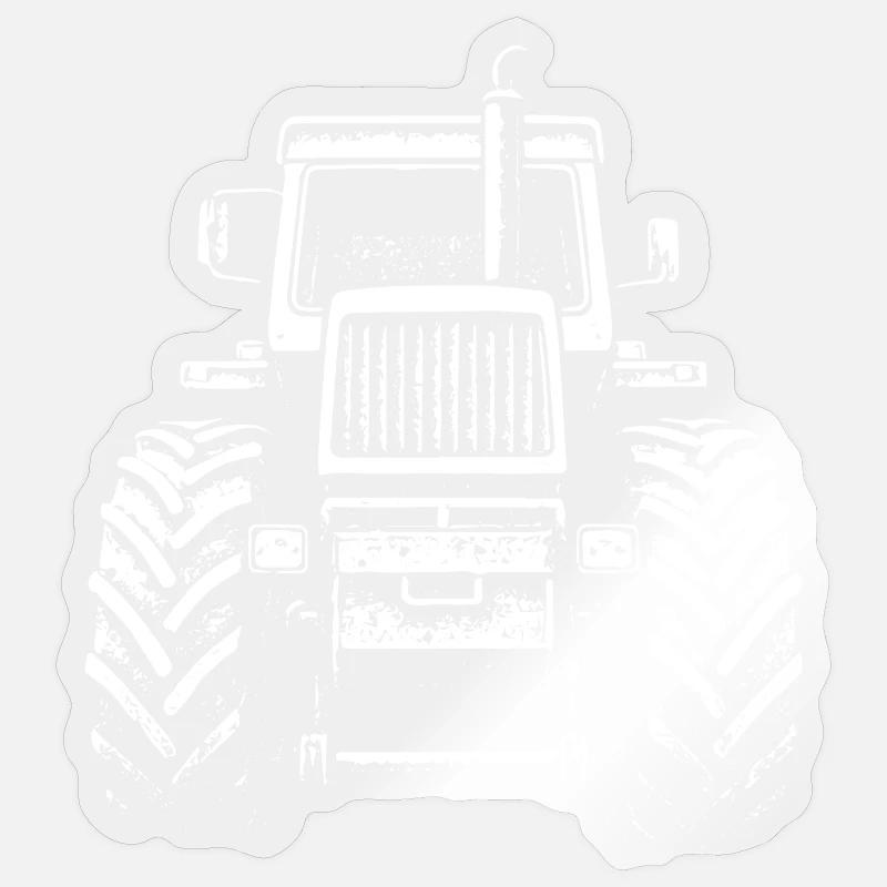 Frontkraft - Sticker Größe S (10 x 10 cm) - Transparent glänzend
