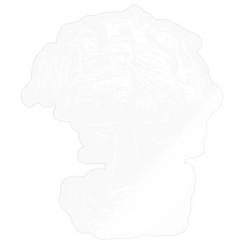 Nordische Macht - Sticker Größe S (10 x 10 cm) - Transparent glänzend - Vorne