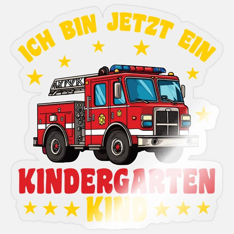 ich bin ein Kindergartenkind Kindergarten - Sticker Größe S (10 x 10 cm) - Transparent glänzend