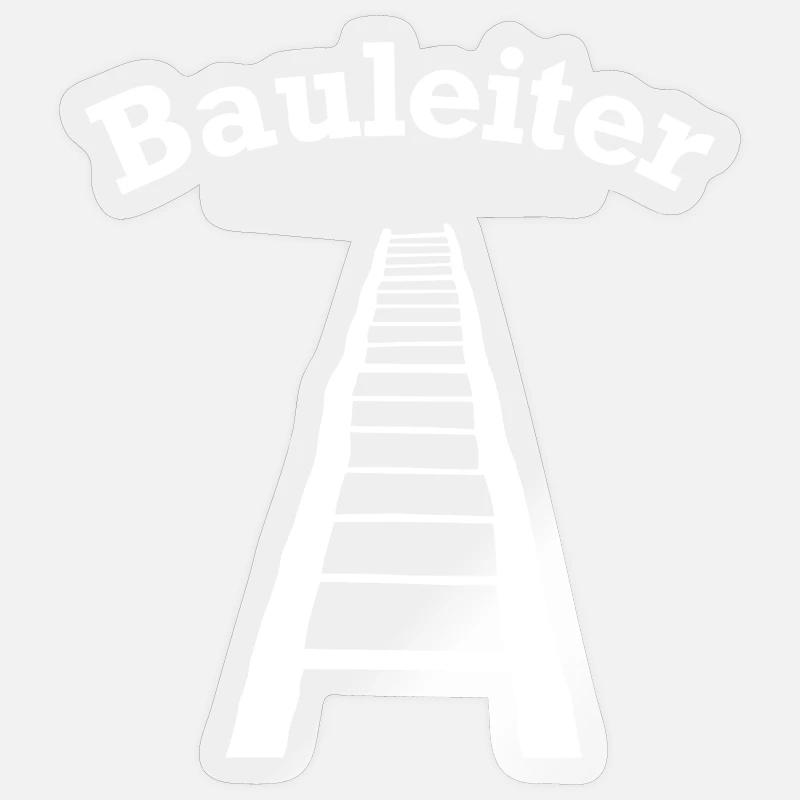 funny construction manager construction site design Sticker size S (10 x 10 cm)