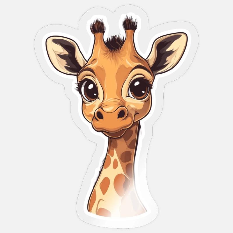 Giraffe Sticker size S (10 x 10 cm)