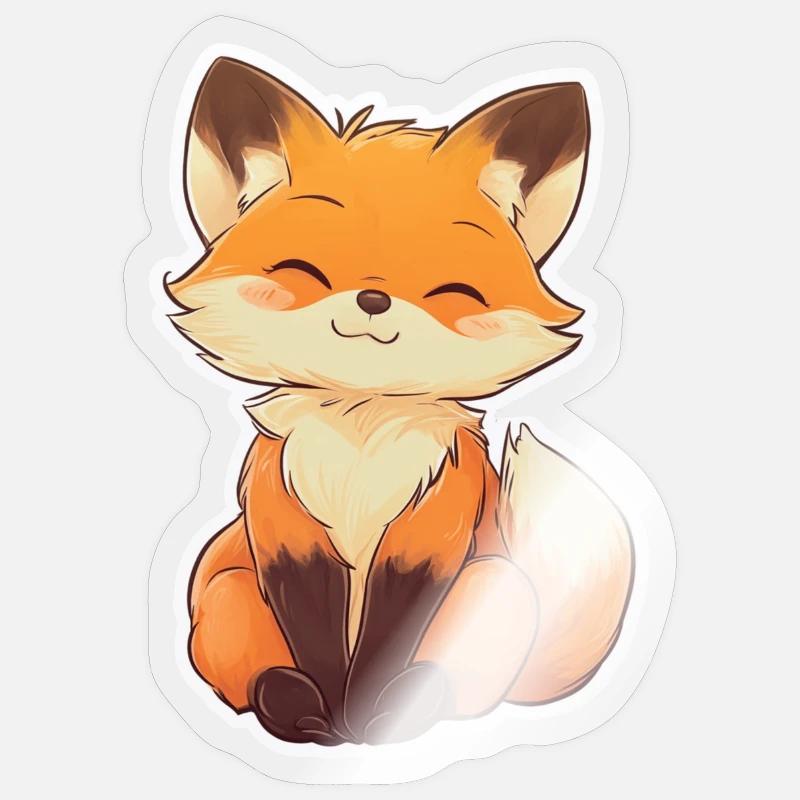 Fox Sticker size S (10 x 10 cm)