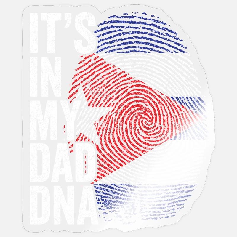 Drapeau Cuba Empreinte Papa Cubain Sticker taille S (10 x 10 cm)