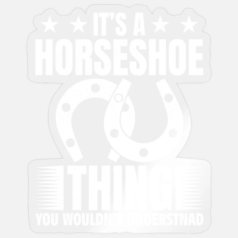 C’est un truc de fer à cheval que vous ne comprendriez pas Sticker taille S (10 x 10 cm)