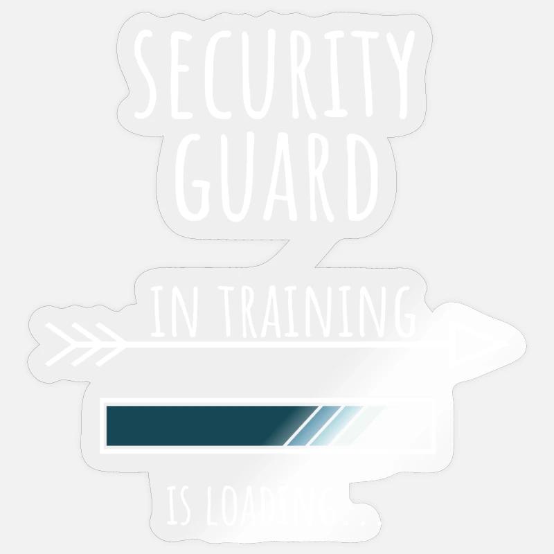 Security Guard Geschenk Beruf Ausbildung Sticker Größe S (10 x 10 cm)