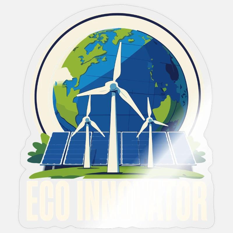 Environmentalist Renewable Energy Eco Innovator Sticker size S (10 x 10 cm)