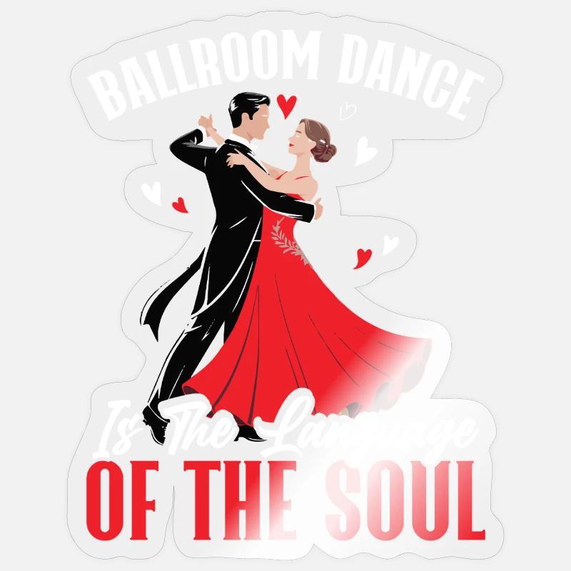 Danse de salon Langage De Mon Âme Sticker taille S (10 x 10 cm)