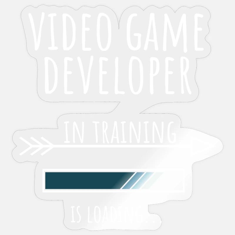 Video Game Developer Gift Profession Education Sticker size S (10 x 10 cm)