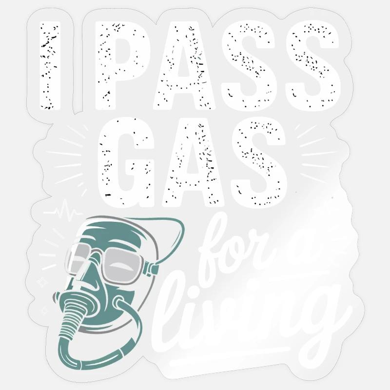 Graphique motivant une infirmière - Sticker taille S (10 x 10 cm) - brillant transparent