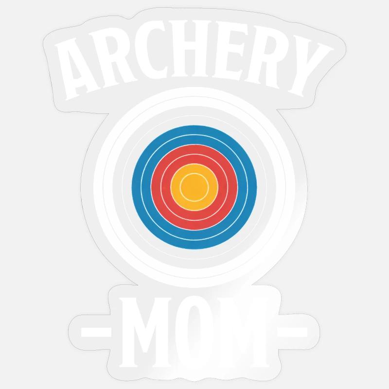 Bogenschießen Spruch Mutter Bogenschießen Geschenk Sticker Größe S (10 x 10 cm)