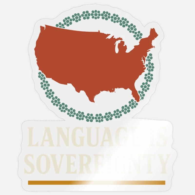 Indigenous Language Revitalization Native Speakers Sticker size S (10 x 10 cm)