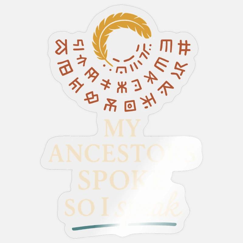 Indigenous Language Revitalization Native Speakers Sticker size S (10 x 10 cm)