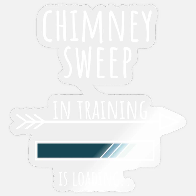 Gift Profession Training Chimney Sweep Sticker size S (10 x 10 cm)