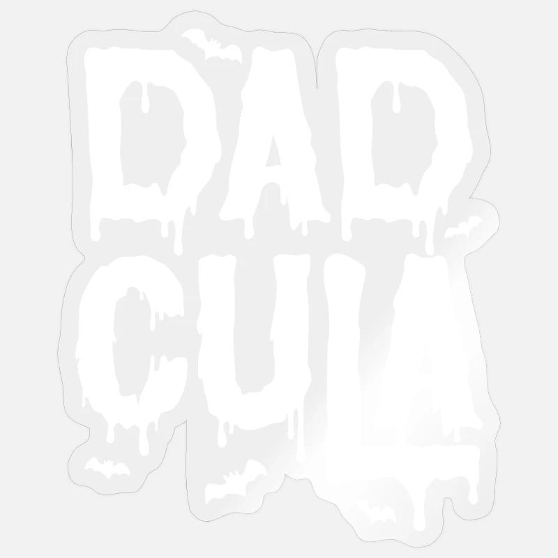Dadcula - Sticker taille S (10 x 10 cm) - brillant transparent