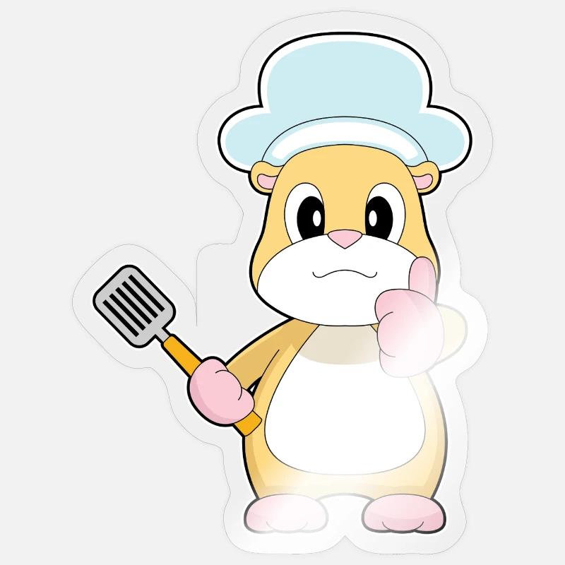 Cuisson à la spatule pour hamster Sticker taille S (10 x 10 cm)