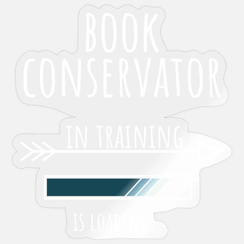Geschenk Beruf Ausbildung Buchrestaurator Sticker Größe S (10 x 10 cm)