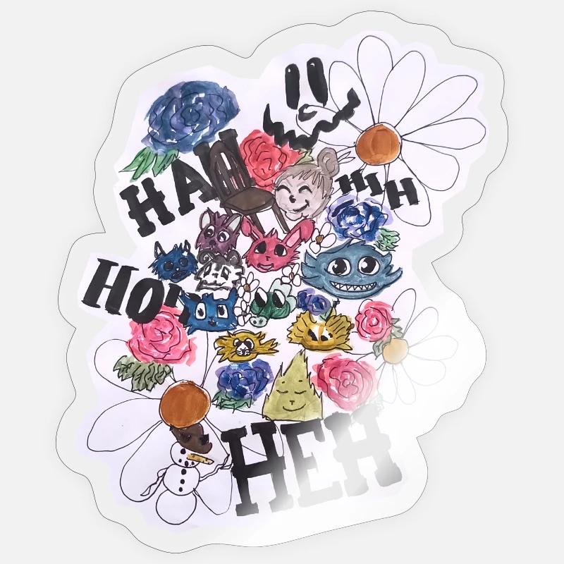 13 BD - Sticker Größe S (10 x 10 cm) - Transparent glänzend