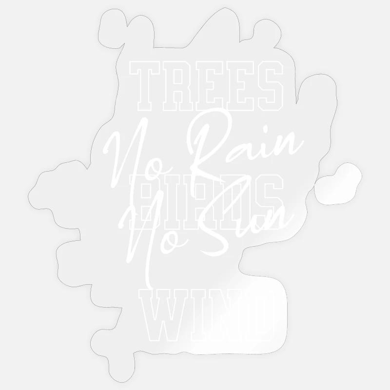 Forests and Wind Creative Print Sticker size S (10 x 10 cm)
