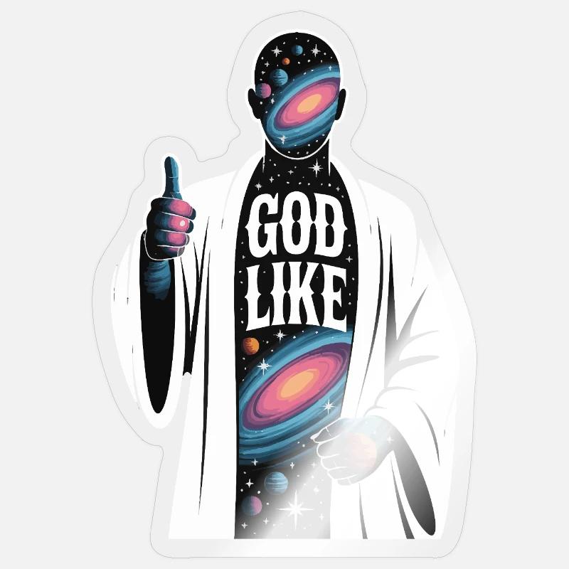 Conception galactique semblable à celle de Dieu Sticker taille S (10 x 10 cm)