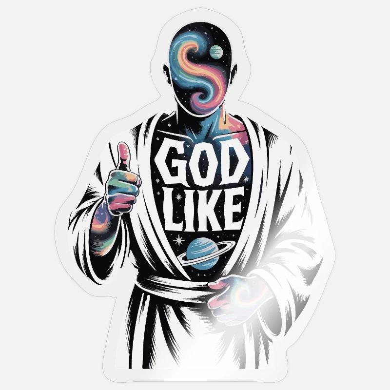 Conception galactique semblable à celle de Dieu Sticker taille S (10 x 10 cm)