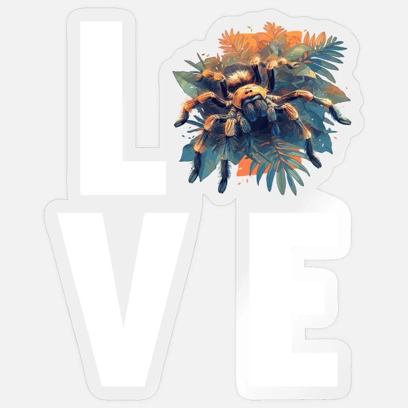 Tarantulas Tarantula - Sticker size S (10 x 10 cm) - transparent glossy