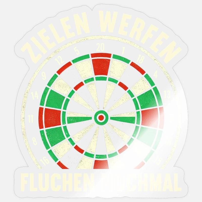 Fléchettes Fléchettes Jeu de fléchettes Lecteur de fléchettes Sticker taille S (10 x 10 cm)