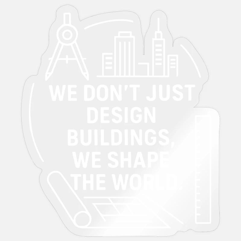 Architectural world design Sticker size S (10 x 10 cm)
