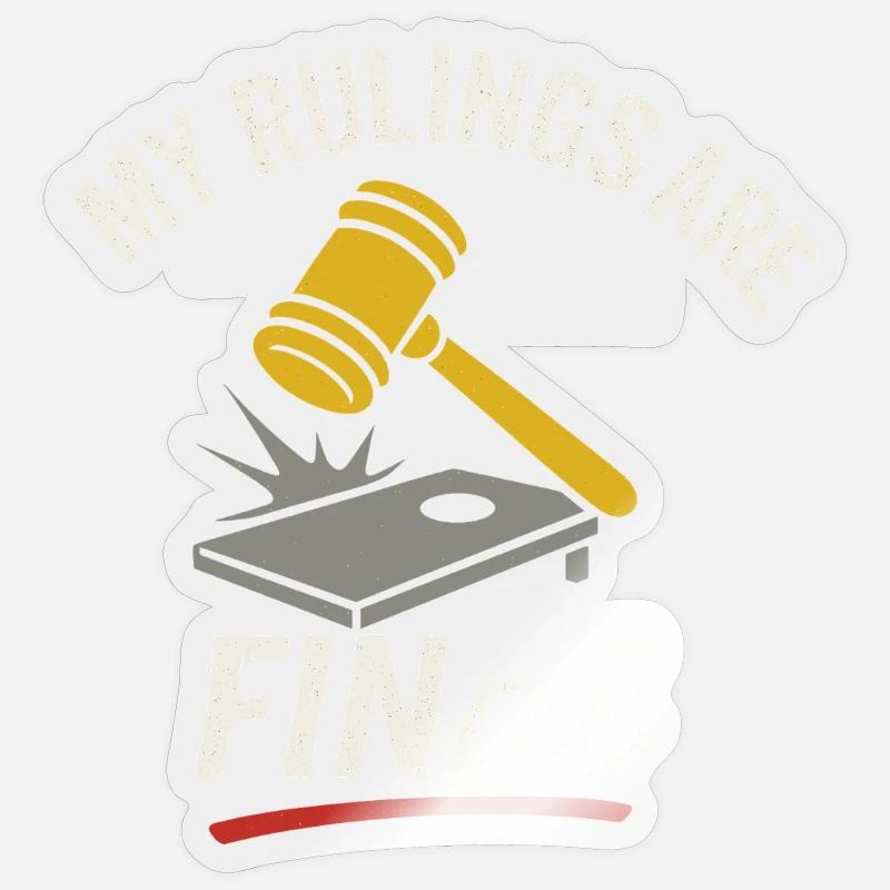 Cornhole Refere Official Referee Sticker size S (10 x 10 cm)