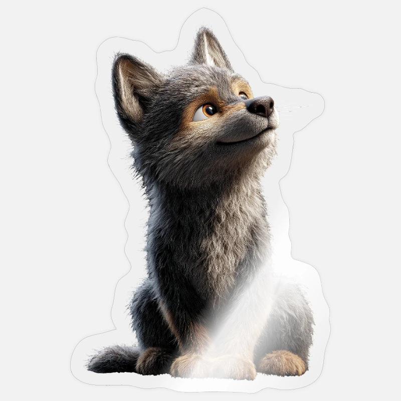 Wolf Love Wolves Wolf Pack Wolfhound Wild Wolf Sticker size S (10 x 10 cm)