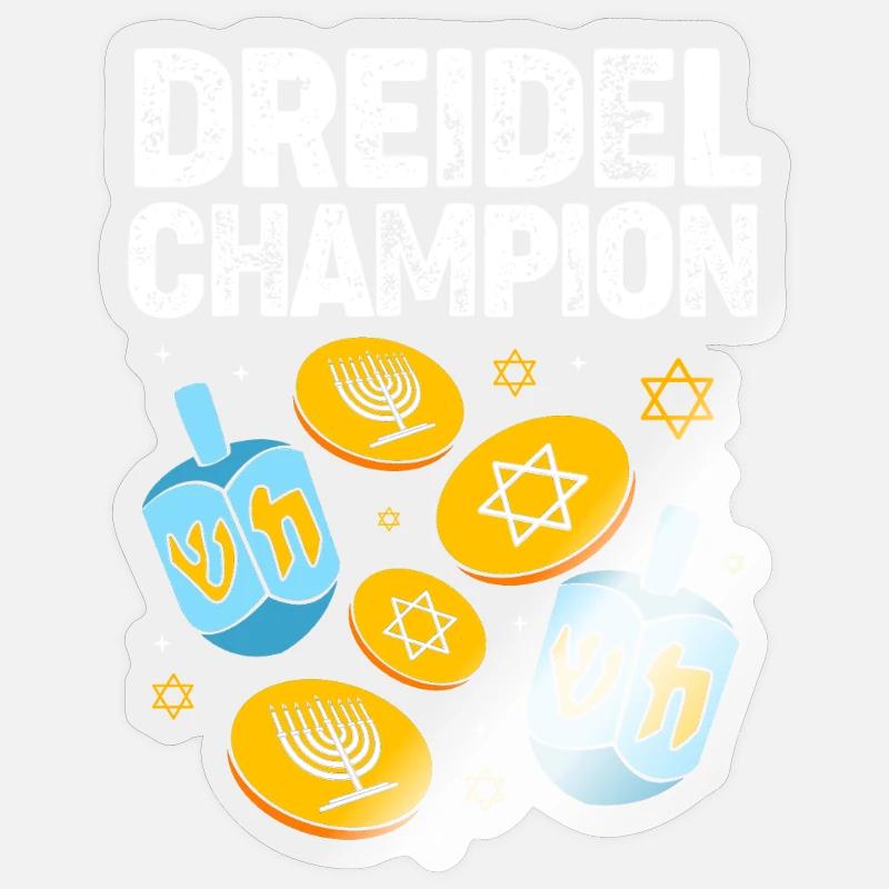 Hanoukka Hanoukka Hanoukka Sticker taille S (10 x 10 cm)